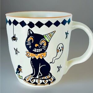 Brand New Eli+Ana Halloween Mug “Creep Show” 2023 Circus Black Cat/Ghost/Spider